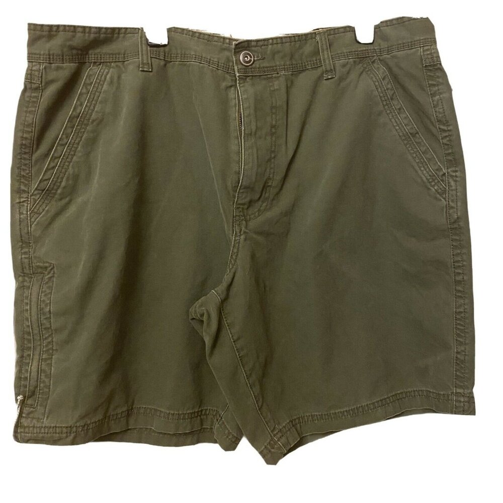 RedHead Brand Mens Olive Green Canvas Cargo Shorts Sz 42 Cotton‎ Utility Pockets
